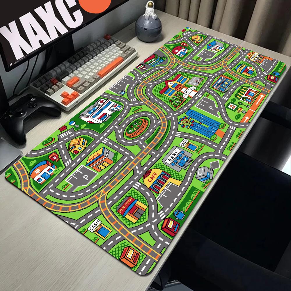 Desk Setup In Office - Alas Mouse kartun jalanan kota Aksesori