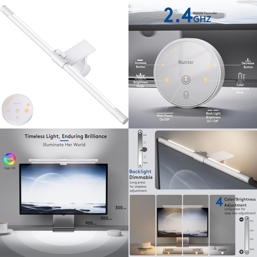 Desk Setup No Computer - Lampu Meja Monitor dengan Remote, Ramah