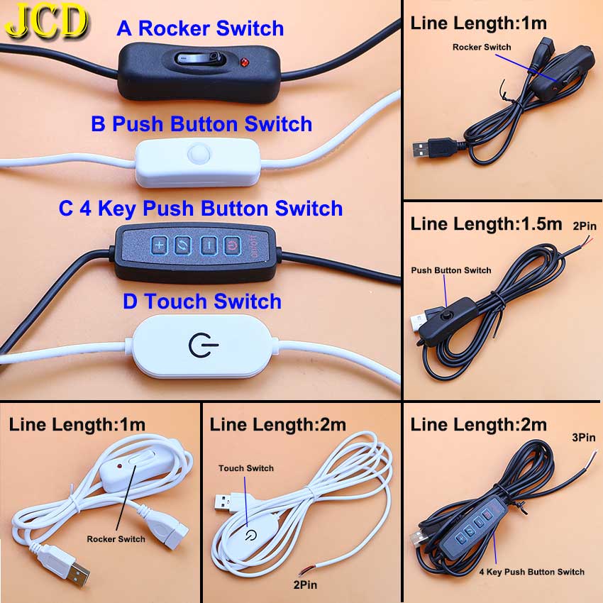 Desk Setup Led Strip - Kabel Ekstensi Sambungan 2/3 Core USB
