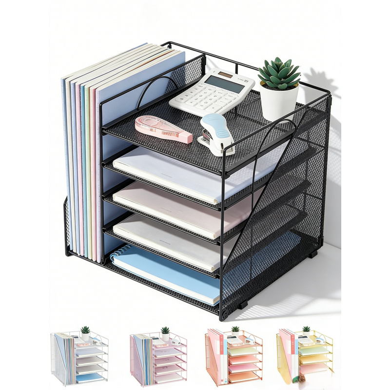 Desk Setup Design - Rak File Kertas 5 Lapis Kotak