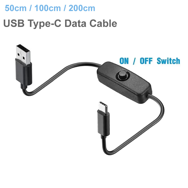 Desk Setup Led Strip - Kabel USB Tipe C dengan Sakelar