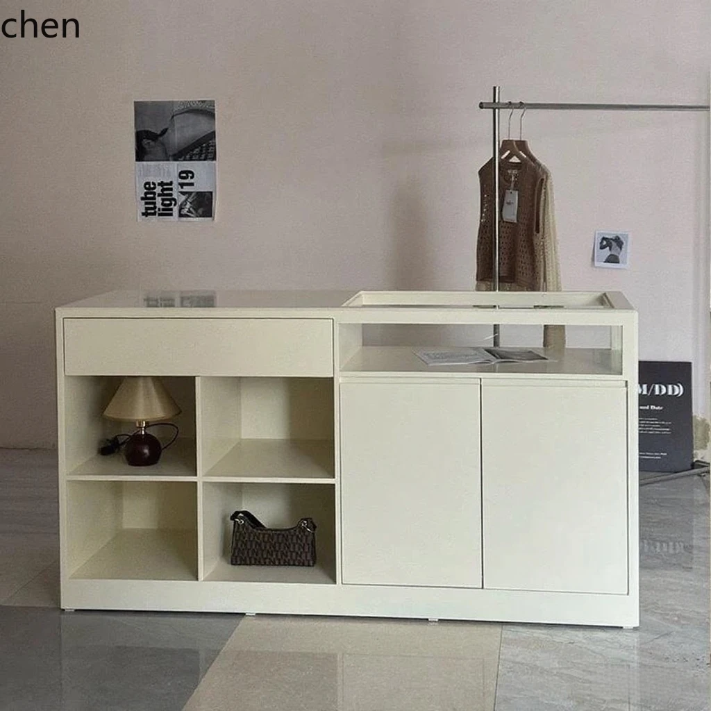 Desk Setup In Office - Meja Display Toko Pakaian HYS, Meja