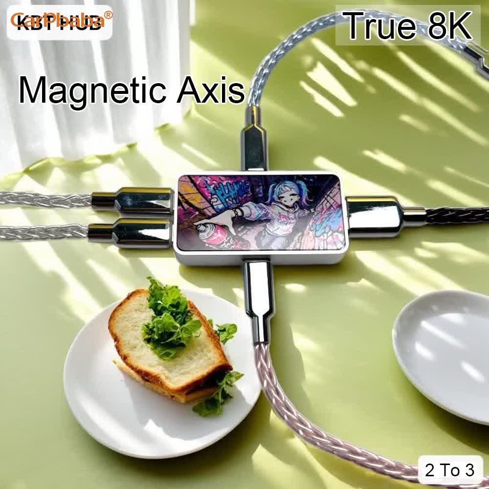 Desk Setup Usb Hub - Kabel Keyboard 8K, Kabel Data Gaming,