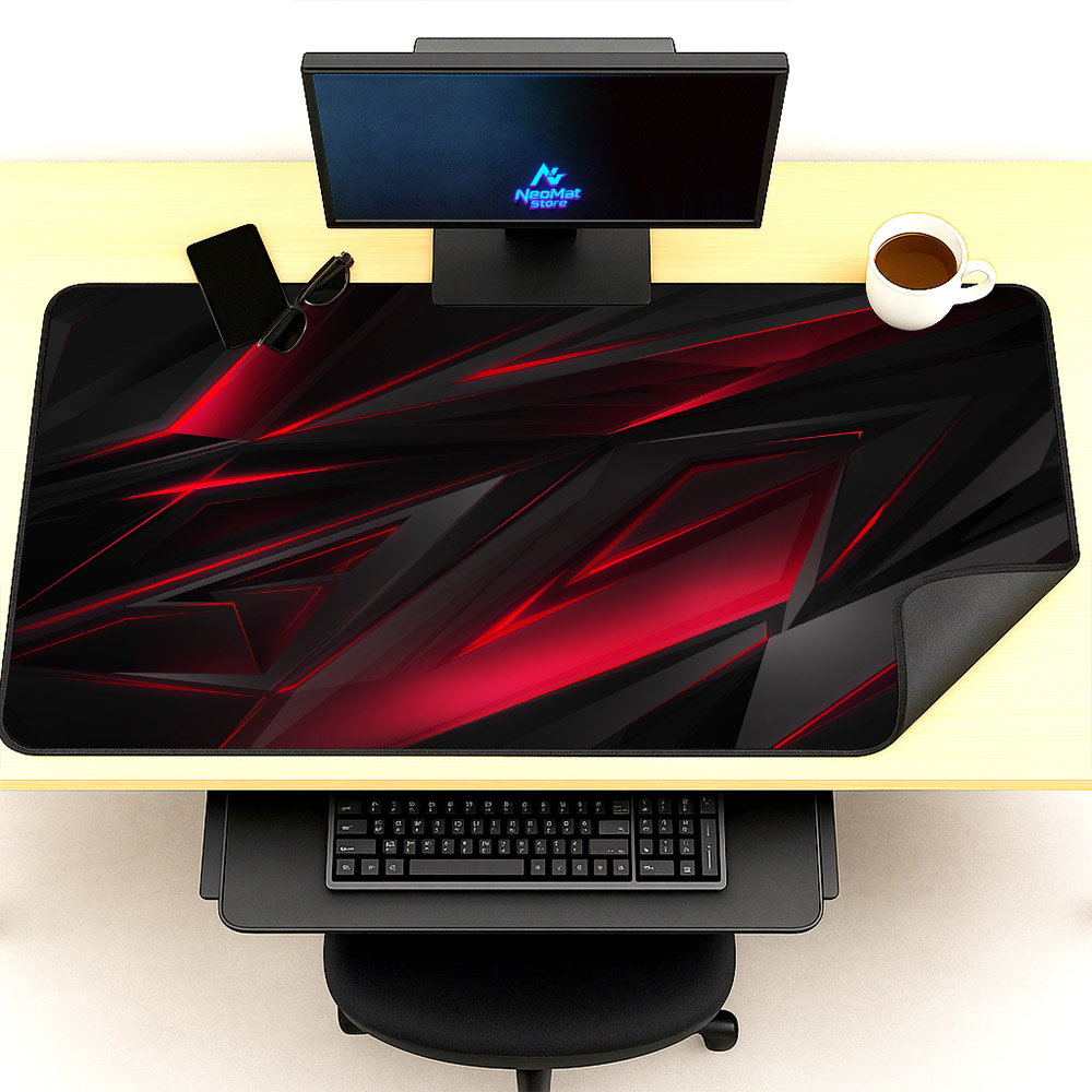 Desk Setup Red - Xxxl Mouse Pad Gamer Setup Dekorasi