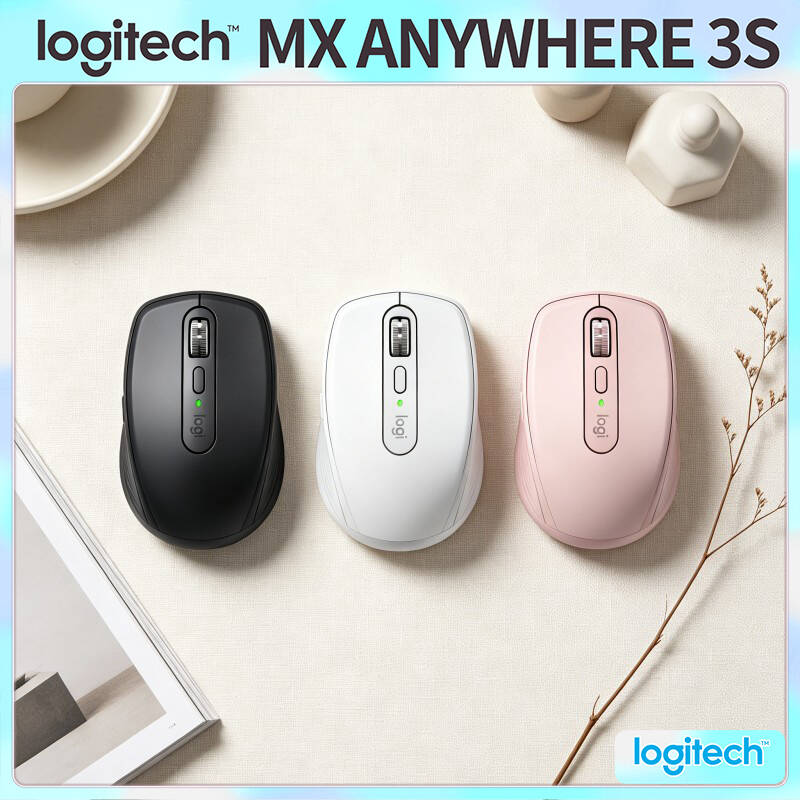 Desk Setup For Work - Mouse Premium MX Anywhere 3S -