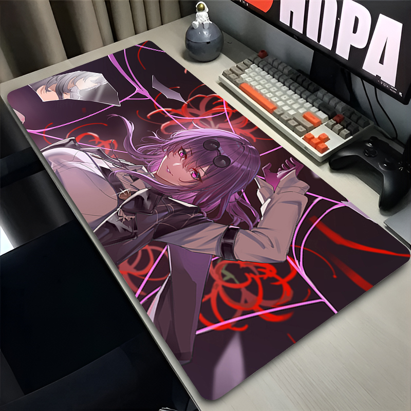 Desk Setup Red - Alas Mouse Anime Gamer XXL, Alas