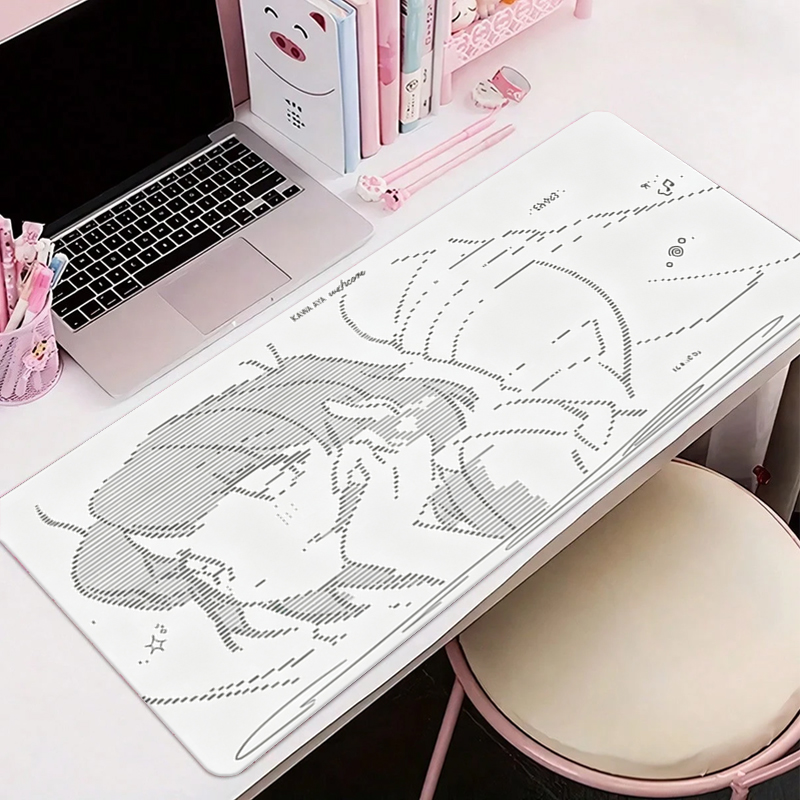 Desk Setup Cute - 1 Buah Alas Mouse Kulit Anime