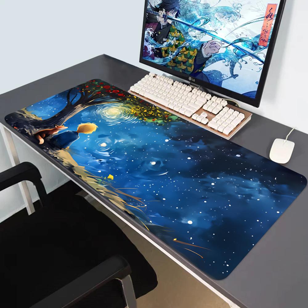 Desk Setup Red - HYBXAXC Merah, Alas Meja Mouse Starry