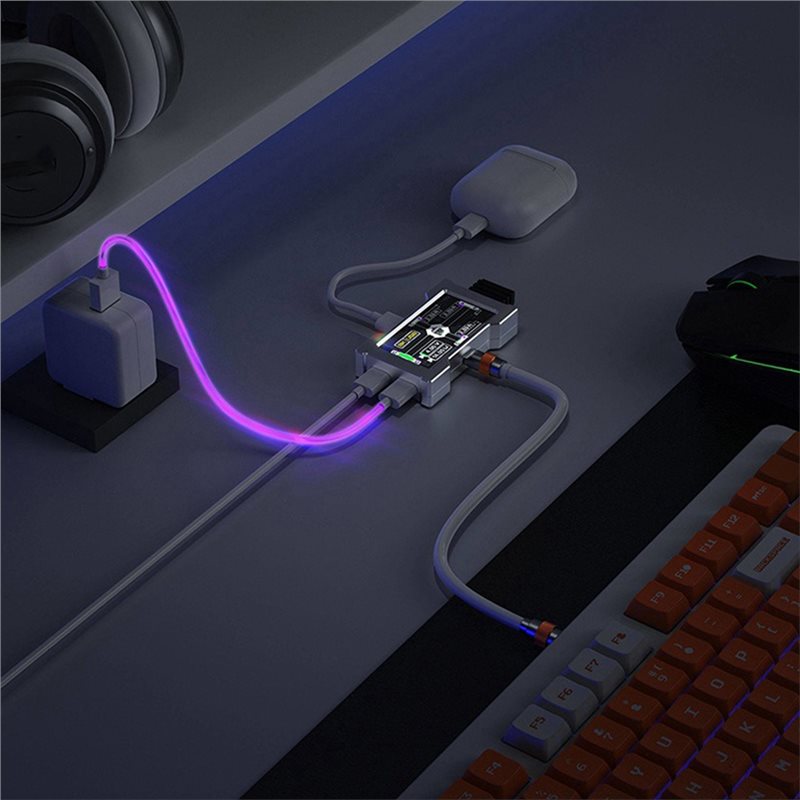 HMLAB ZNEO Gaming USB Hub 2-Ke - Desk Setup Usb Hub ulasan dan harga