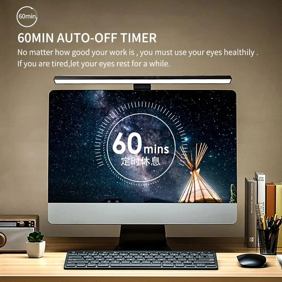 Lampu Monitor LED 33cm 50cm, L - Desk Setup No Computer ulasan dan harga
