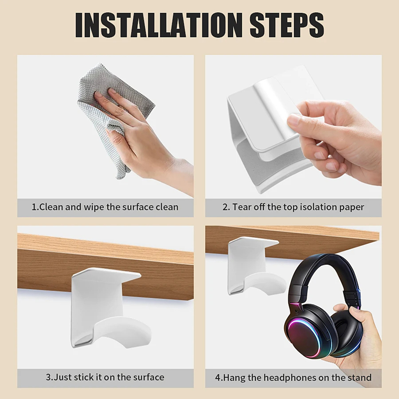 Penyangga Headphone Universal, - Desk Setup Gaming ulasan dan harga