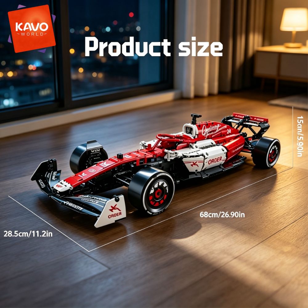 KAVOWORLD Formula Red And Whit - Desk Setup Red ulasan dan harga