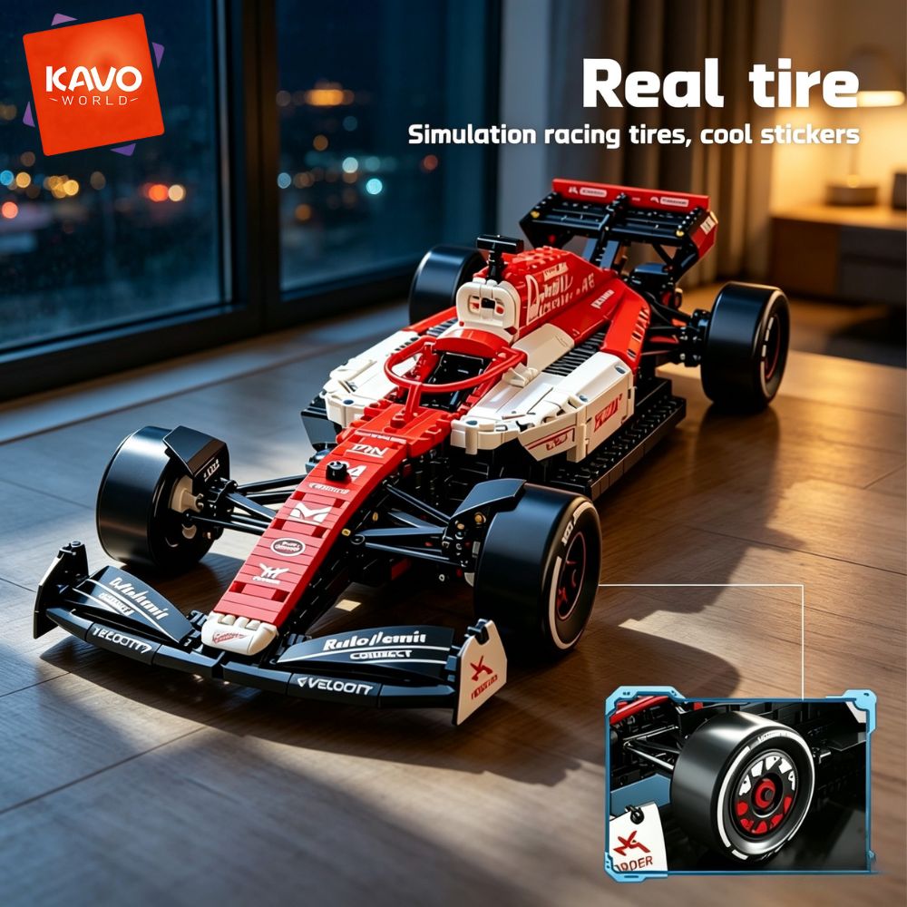 KAVOWORLD Formula Red And Whit - Desk Setup Red ulasan dan harga