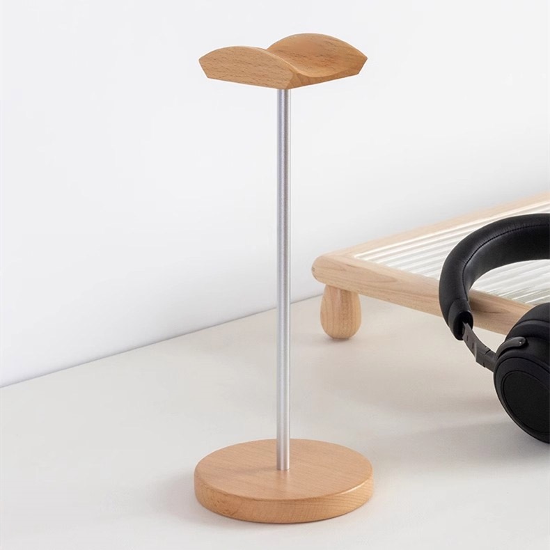 Penyangga Headphone Kayu Walnu - Desk Setup Gaming ulasan dan harga