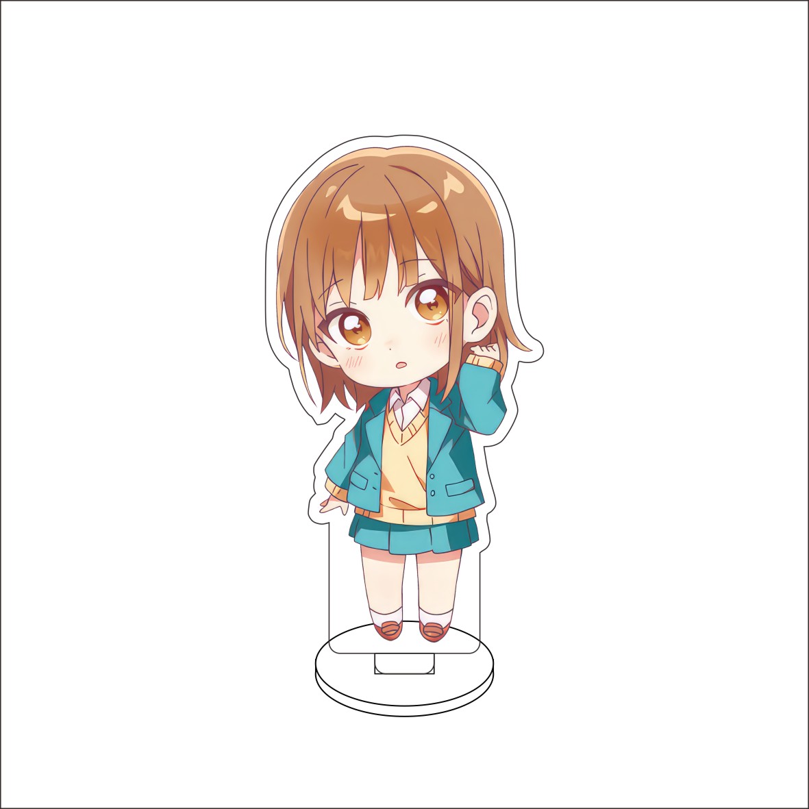 10CM Anime Kotak Biru Gambar B - Desk Setup Cute ulasan dan harga