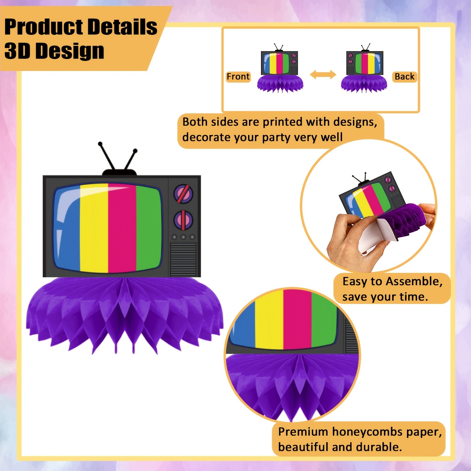 Dekorasi Meja Pesta Retro Bert - Desk Setup Design ulasan dan harga