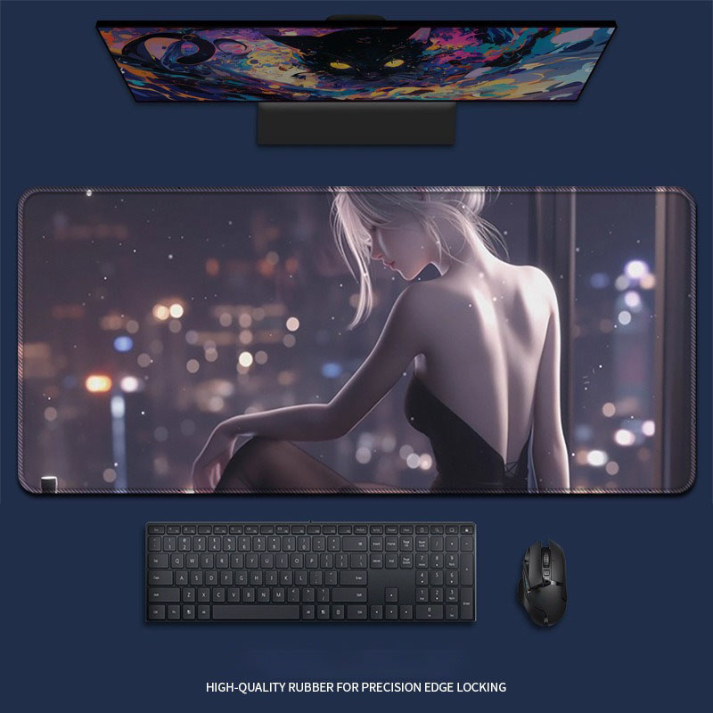Alas Mouse Anime Seksi Gadis M - Desk Setup Red ulasan dan harga