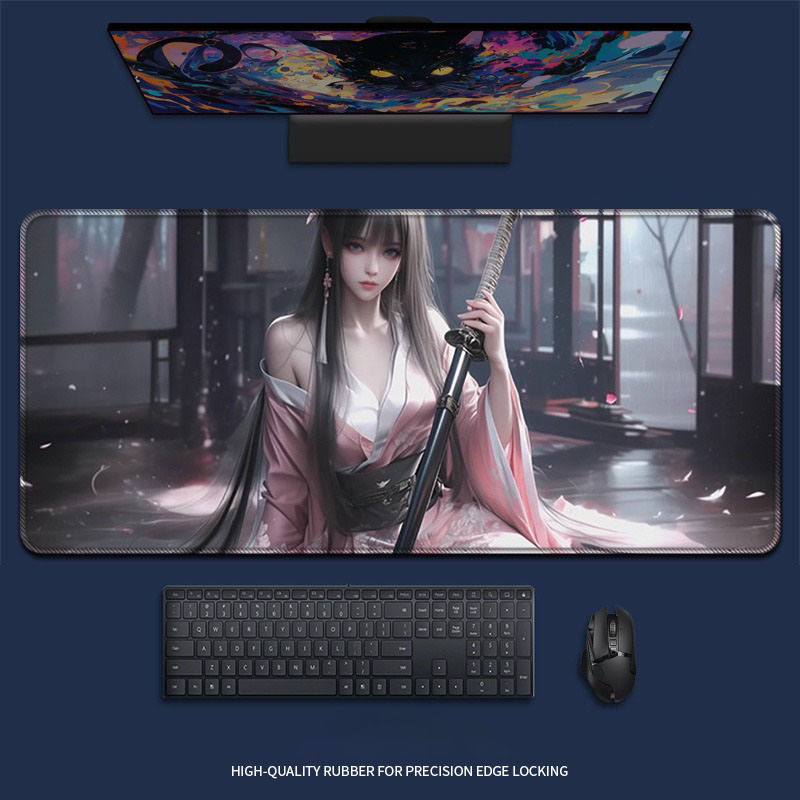 Alas Mouse Anime Seksi Gadis M - Desk Setup Red ulasan dan harga
