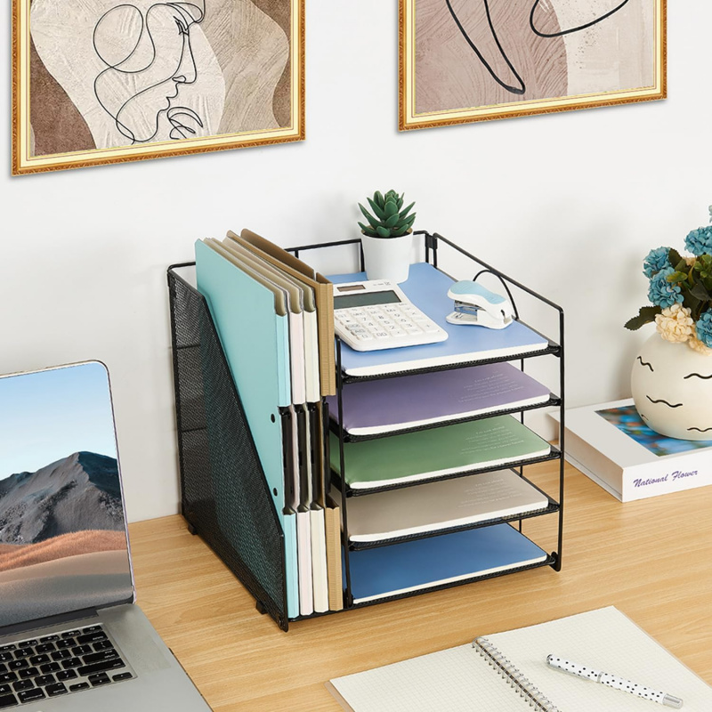 Rak File Kertas 5 Lapis Kotak  - Desk Setup Design ulasan dan harga