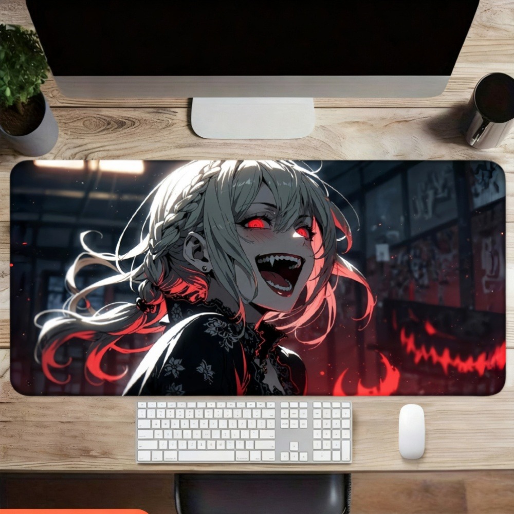 Seorang gadis anime dengan api - Desk Setup Red ulasan dan harga