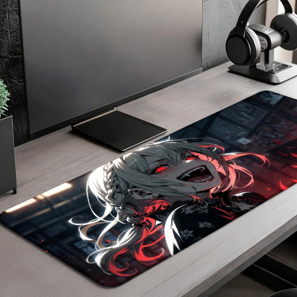 Seorang gadis anime dengan api - Desk Setup Red ulasan dan harga