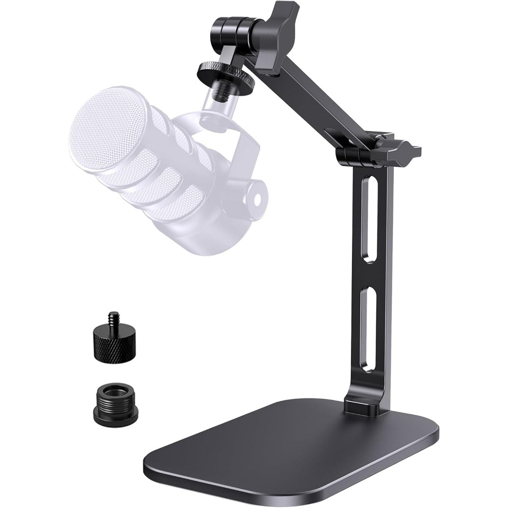 Stand Mikrofon Meja yang Tahan - Desk Setup In Office ulasan dan harga