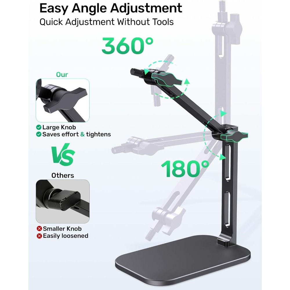 Stand Mikrofon Meja yang Tahan - Desk Setup In Office ulasan dan harga