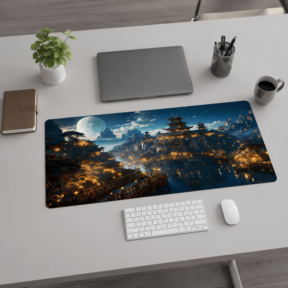 Alas meja memanjang dengan mot - Desk Setup For Work ulasan dan harga