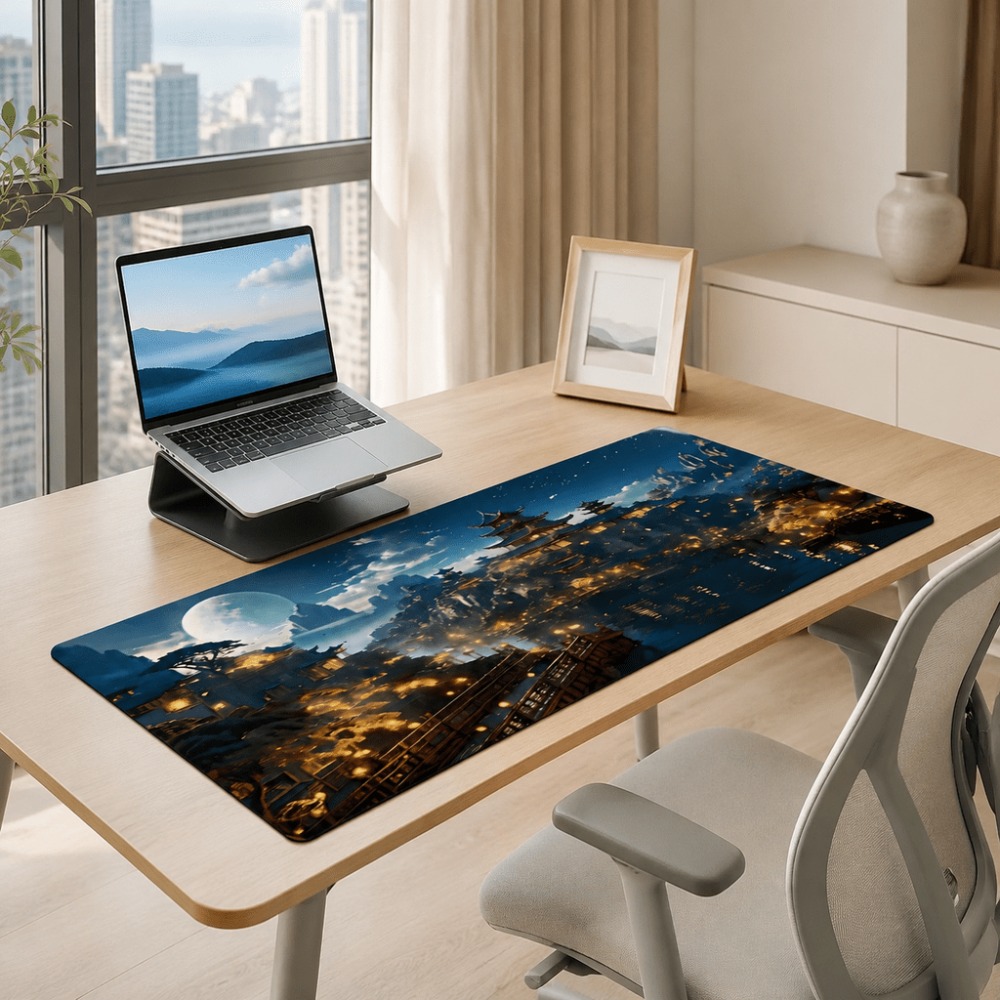 Alas meja memanjang dengan mot - Desk Setup For Work ulasan dan harga