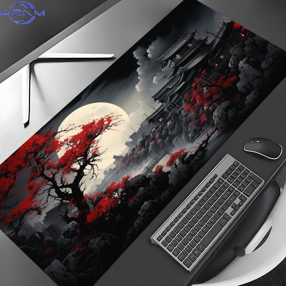 Alas Mouse dengan motif pemand - Desk Setup Red ulasan dan harga