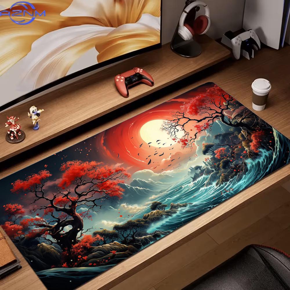Alas Mouse dengan motif pemand - Desk Setup Red ulasan dan harga