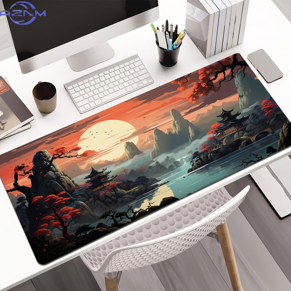 Alas Mouse dengan motif pemand - Desk Setup Red ulasan dan harga