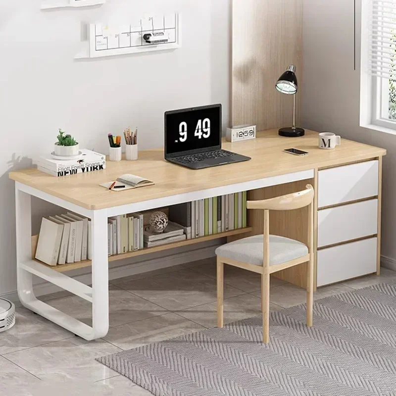 Meja Komputer Eropa dengan Kak - Desk Setup No Computer ulasan dan harga