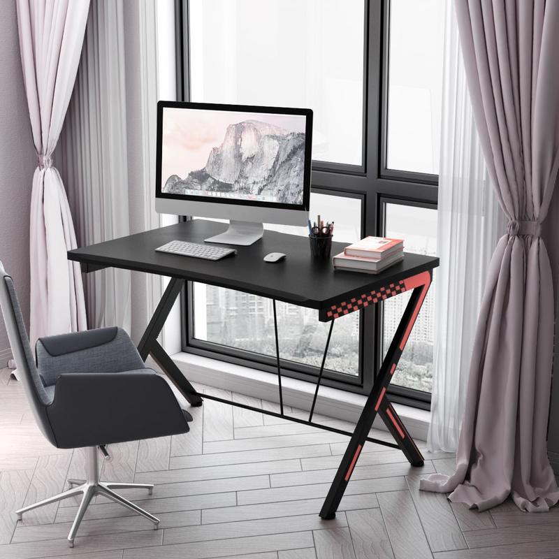 Meja Komputer Ergonomis Modern - Desk Setup Small ulasan dan harga