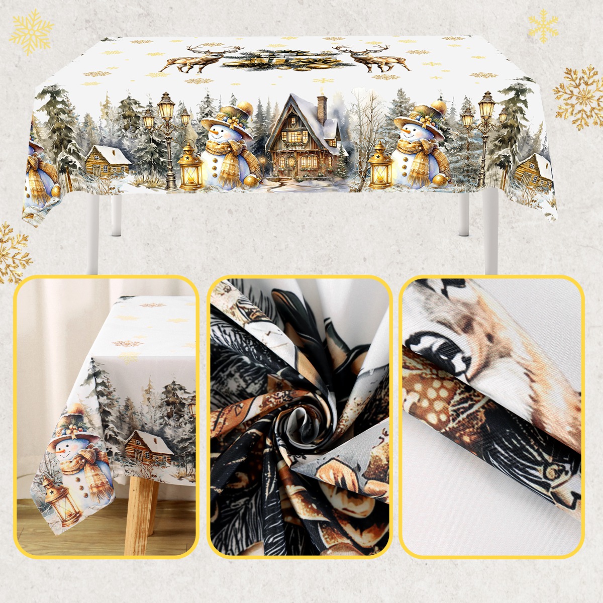 Selamat Natal Taplak Meja Puti - Desk Setup Design ulasan dan harga