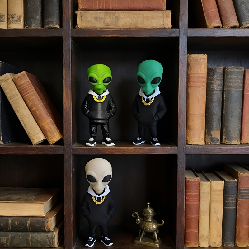 1 Buah Figur Alien Hijau denga - Desk Setup Design ulasan dan harga