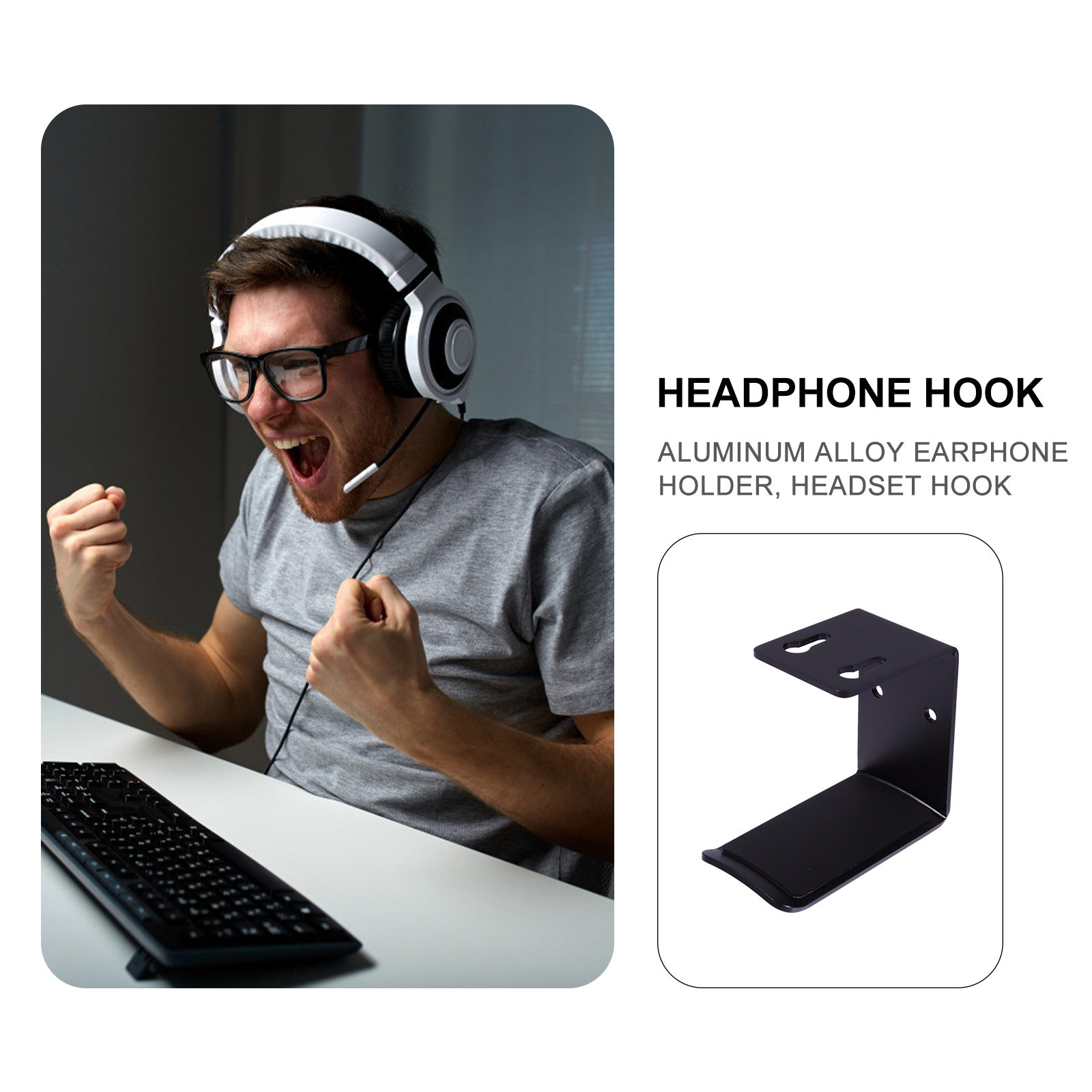 1Pcs Penyangga Headset Premium - Desk Setup Design ulasan dan harga
